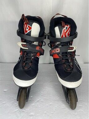 Men’s K2 Exo Tech Soft Boot Inline Skates Roller Rollerskates Black Red Size 9